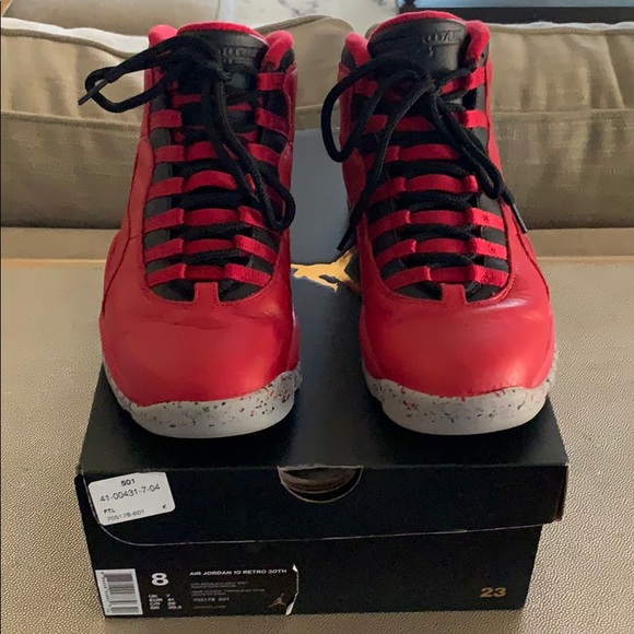 Jordan Other - Air Jordan 10 Retro 30th, Red, sz.8 men’s